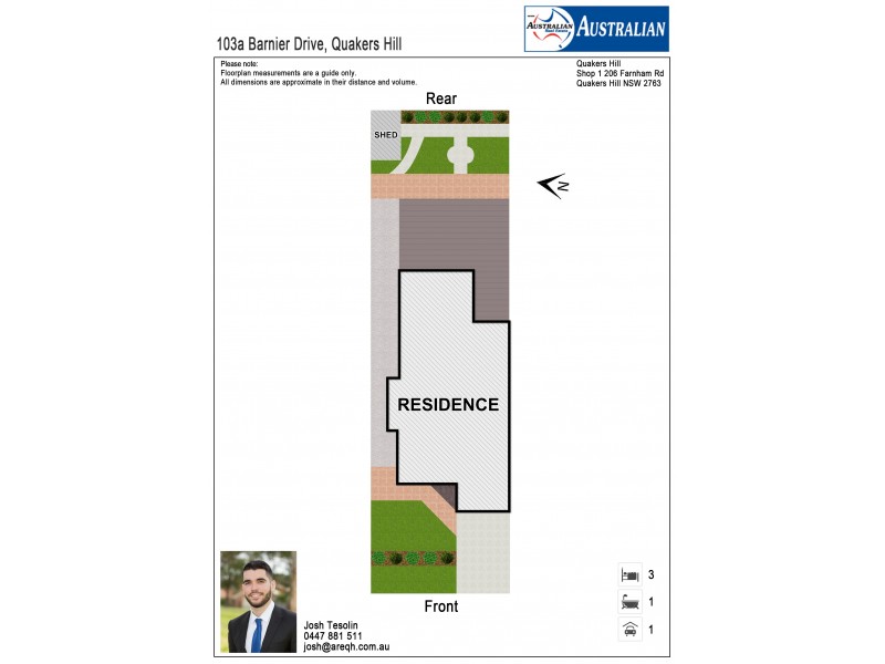 103a Barnier Drive, Quakers Hill NSW 2763 Floorplan
