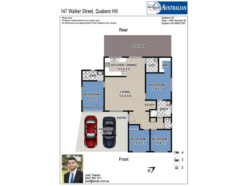 147 Walker Street, Quakers Hill NSW 2763 Floorplan
