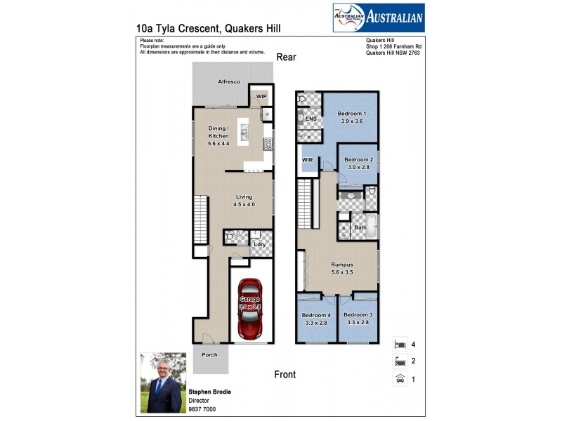 10a Tyla Crescent, Quakers Hill NSW 2763 Floorplan