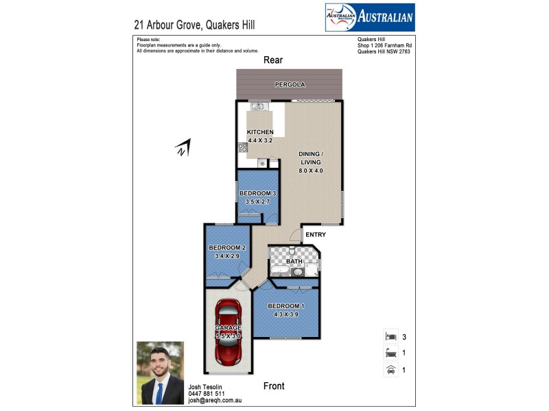 21 Arbour Grove, Quakers Hill NSW 2763 Floorplan