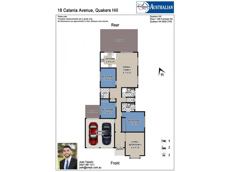 18 Catania Avenue, Quakers Hill NSW 2763 Floorplan