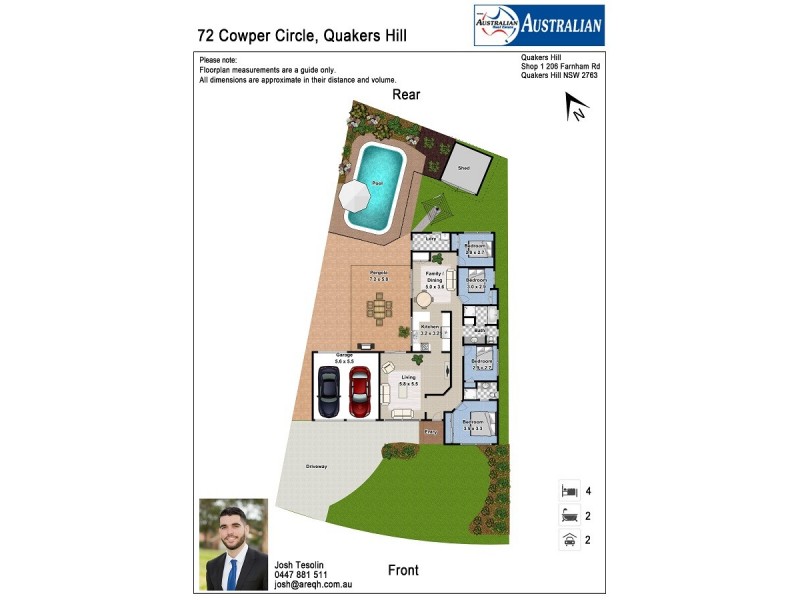 72 Cowper Circle, Quakers Hill NSW 2763 Floorplan