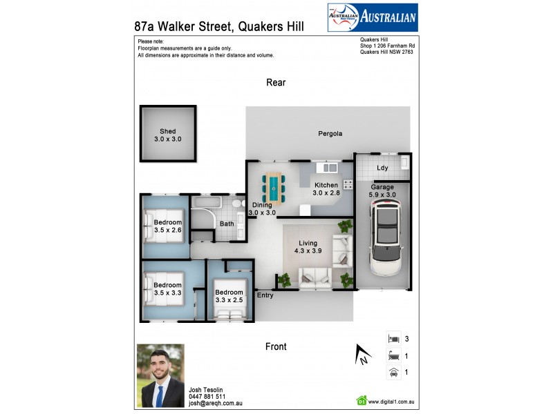 87a Walker Street, Quakers Hill NSW 2763 Floorplan