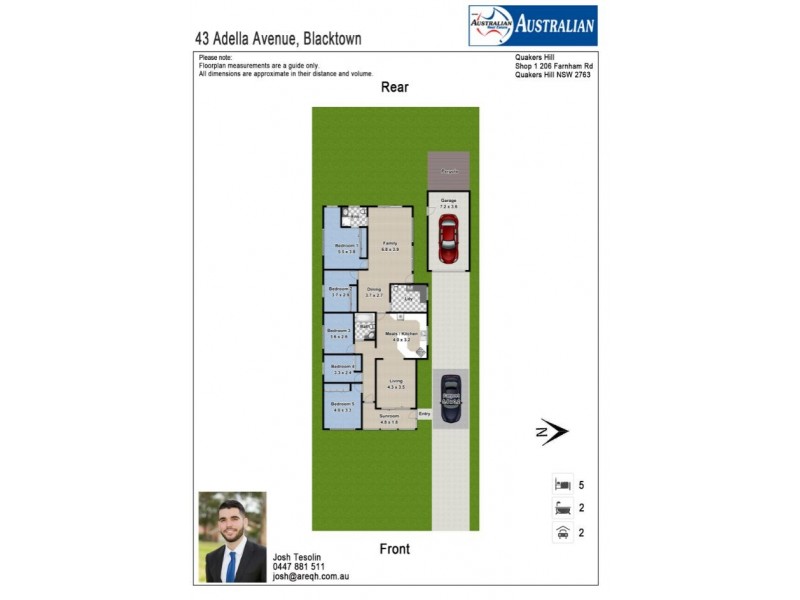 43  Adella Avenue, Blacktown NSW 2148 Floorplan