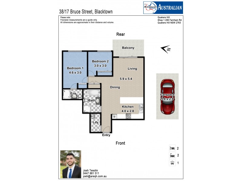 38/17-21 Bruce Street, Blacktown NSW 2148 Floorplan