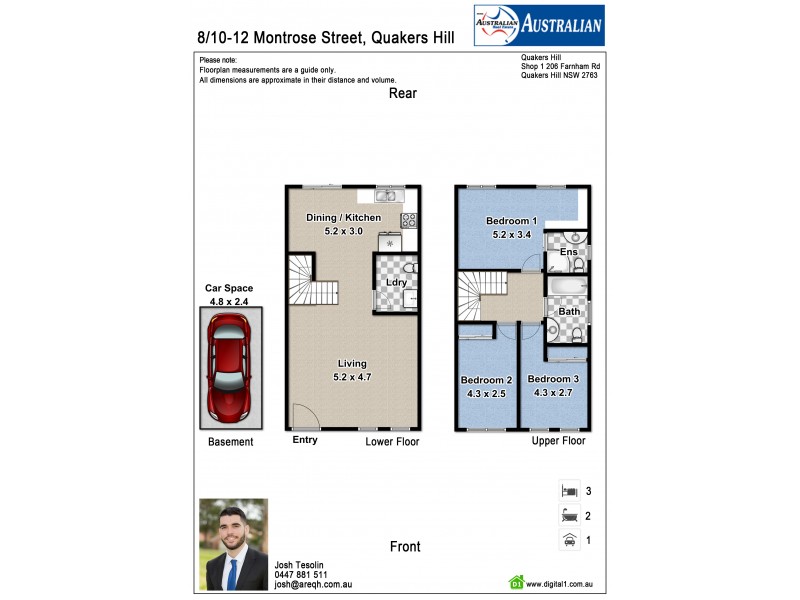 8/10-12 Montrose Street, Quakers Hill NSW 2763 Floorplan
