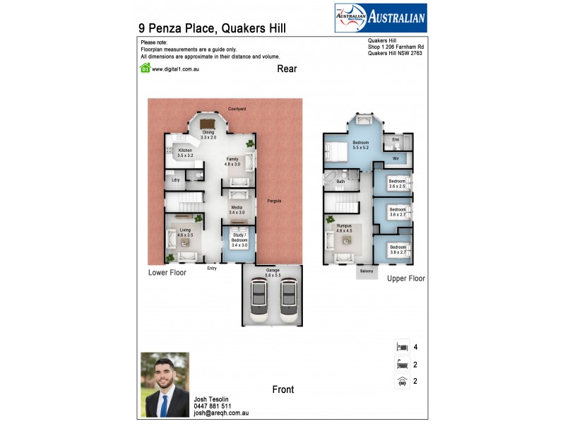 9 Penza Place, Quakers Hill NSW 2763 Floorplan
