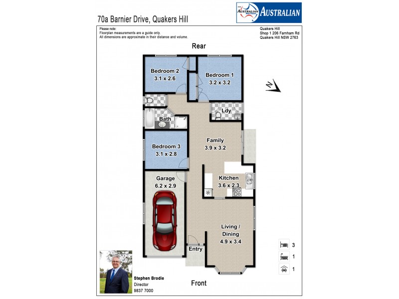 70A Barnier Drive, Quakers Hill NSW 2763 Floorplan