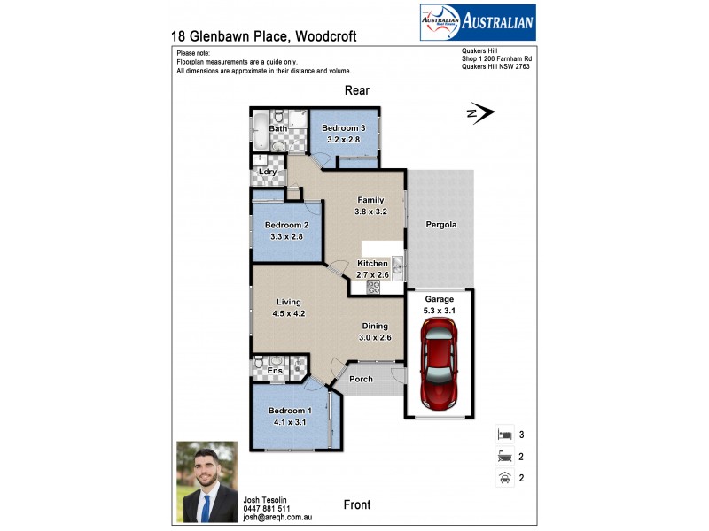 18 Glenbawn Place, Woodcroft NSW 2767 Floorplan