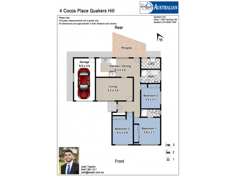 4 Cocos Place, Quakers Hill NSW 2763 Floorplan
