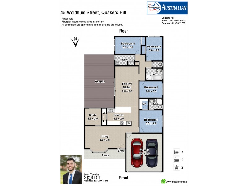 45 Woldhuis Street, Quakers Hill NSW 2763 Floorplan