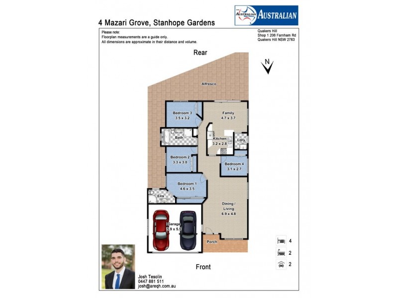 4 Mazari Grove, Stanhope Gardens NSW 2768 Floorplan