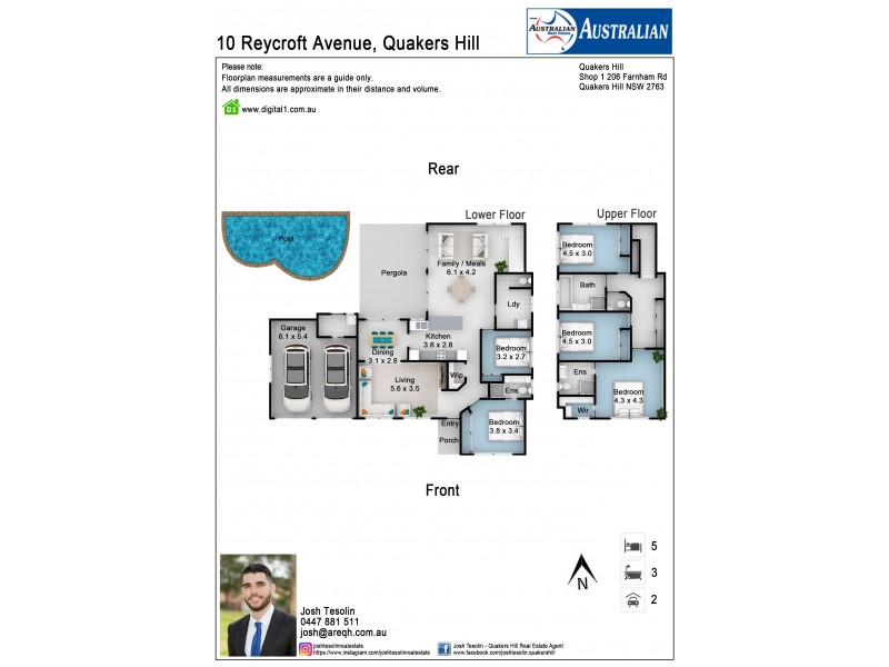 10 Reycroft Avenue, Quakers Hill NSW 2763 Floorplan
