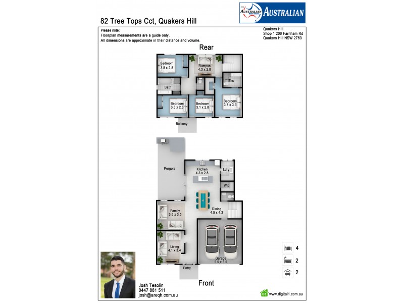 82 Tree Top Circuit, Quakers Hill NSW 2763 Floorplan