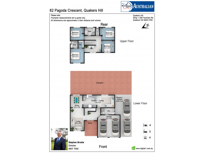 62 Pagoda Crescent, Quakers Hill NSW 2763 Floorplan