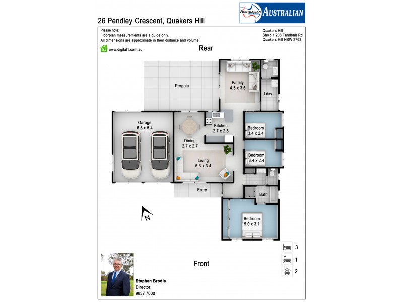 26 Pendley Crescent, Quakers Hill NSW 2763 Floorplan