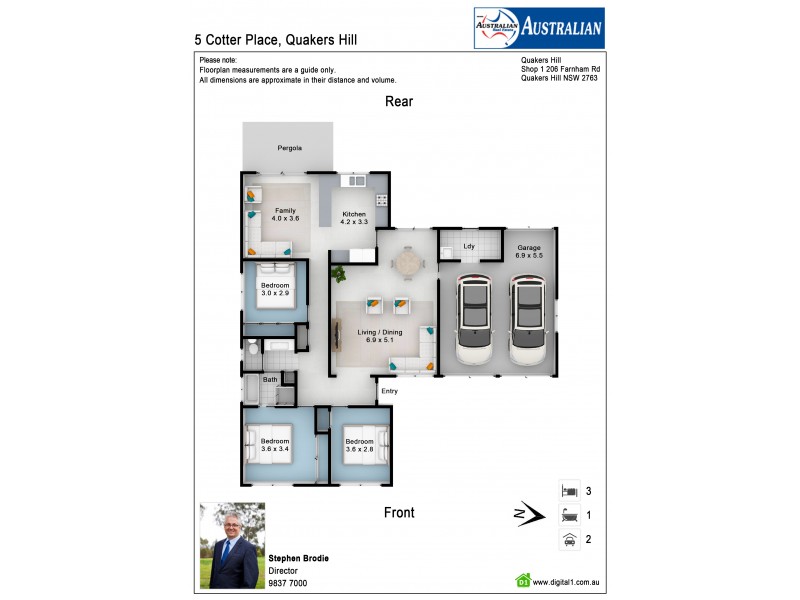 5 Cotter Place, Quakers Hill NSW 2763 Floorplan