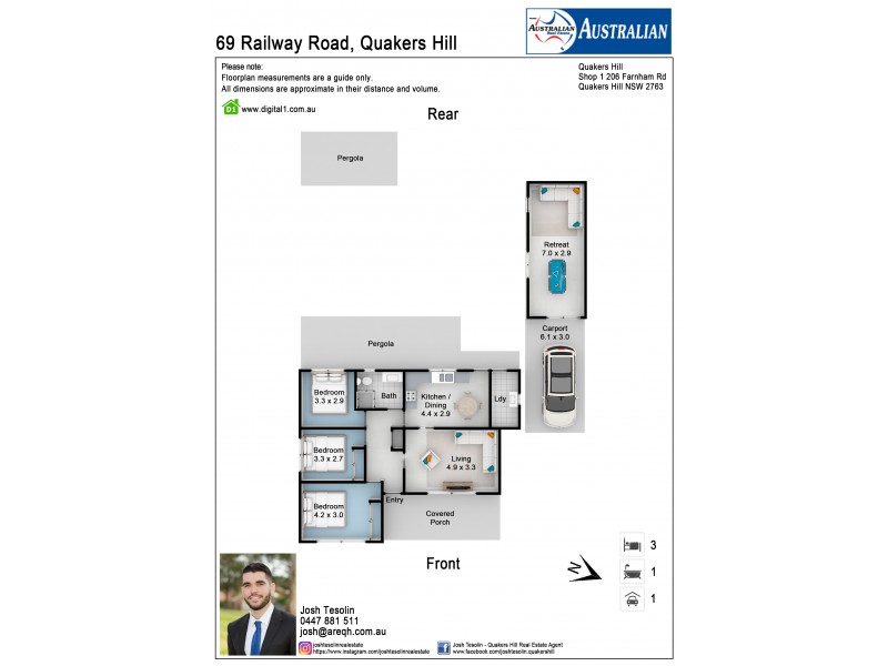 69 Railway Road, Quakers Hill NSW 2763 Floorplan
