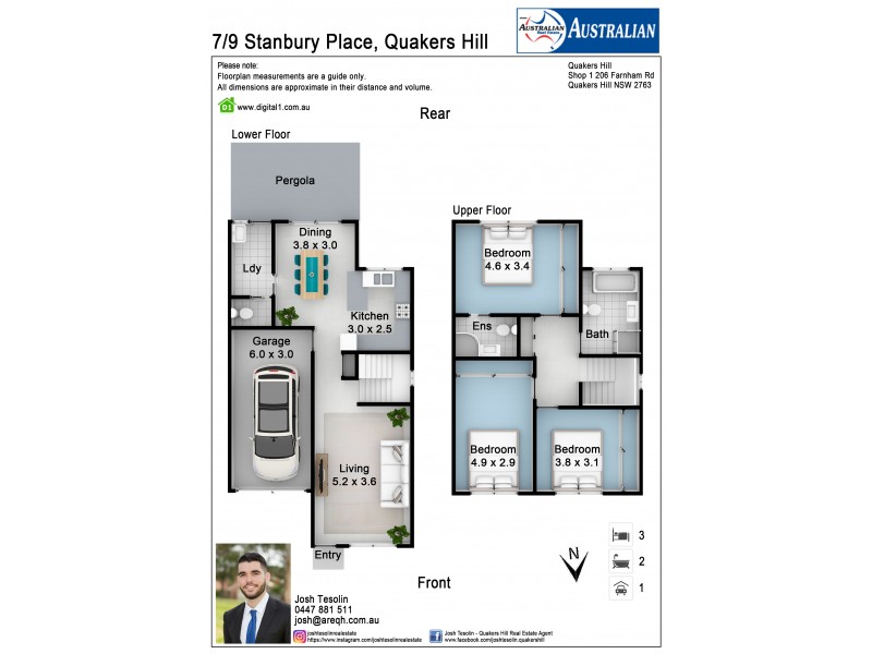 7/9 Stanbury Place, Quakers Hill NSW 2763 Floorplan