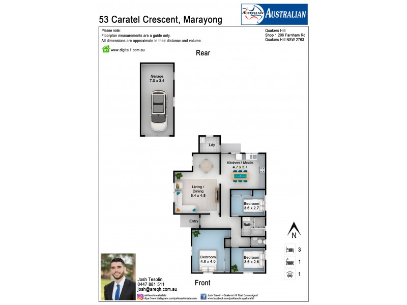 53 Caratel Crescent, Marayong NSW 2148 Floorplan