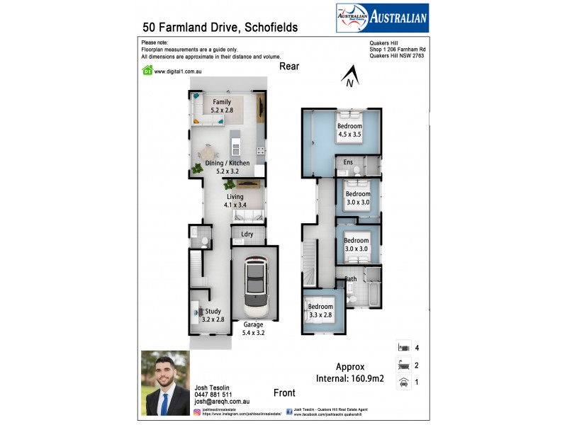 50 Farmland Drive, Schofields NSW 2762 Floorplan