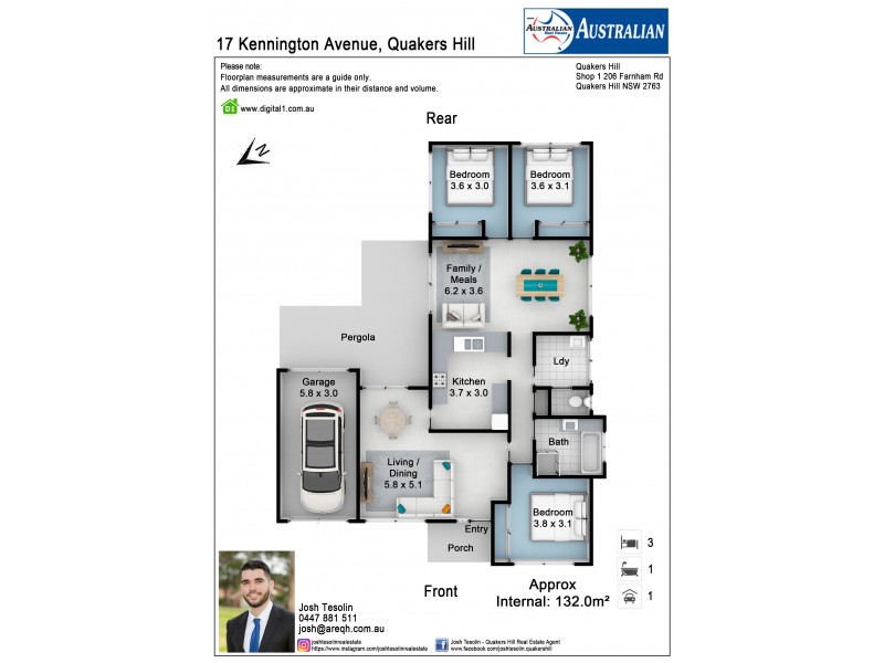 17 Kennington Avenue, Quakers Hill NSW 2763 Floorplan