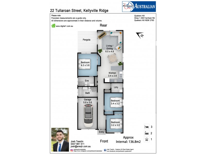 22 Tullaroan Street, Kellyville Ridge NSW 2155 Floorplan