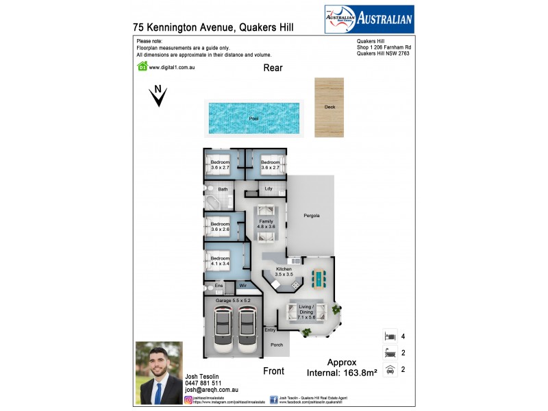 75 Kennington Avenue, Quakers Hill NSW 2763 Floorplan