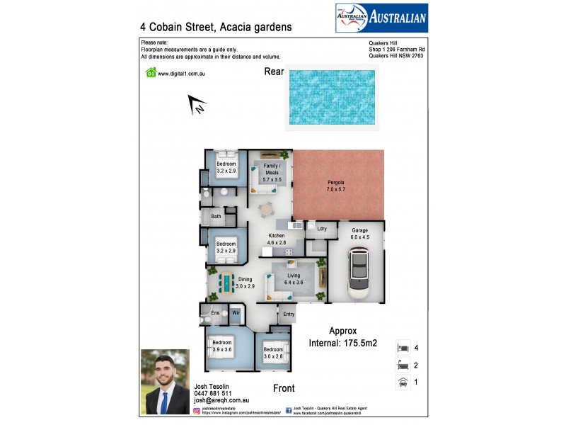 4 Cobain Place, Acacia Gardens NSW 2763 Floorplan