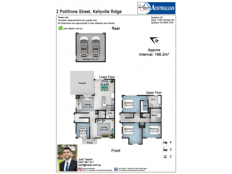 2 Pollifrone Street, Kellyville Ridge NSW 2155 Floorplan