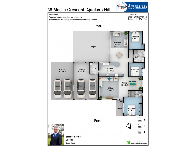 38 Maslin Crescent, Quakers Hill NSW 2763 Floorplan