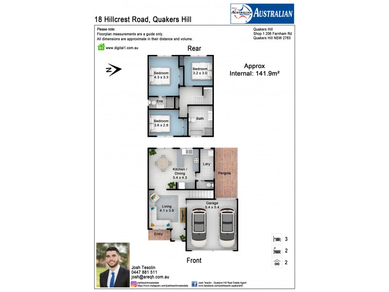 18 Hillcrest Road, Quakers Hill NSW 2763 Floorplan