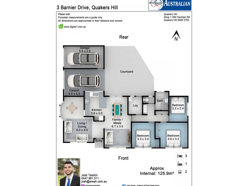 3 Barnier Drive, Quakers Hill NSW 2763