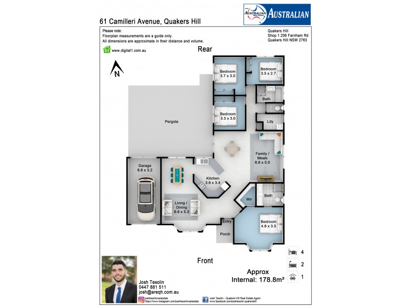 61 Camilleri Avenue, Quakers Hill NSW 2763 Floorplan