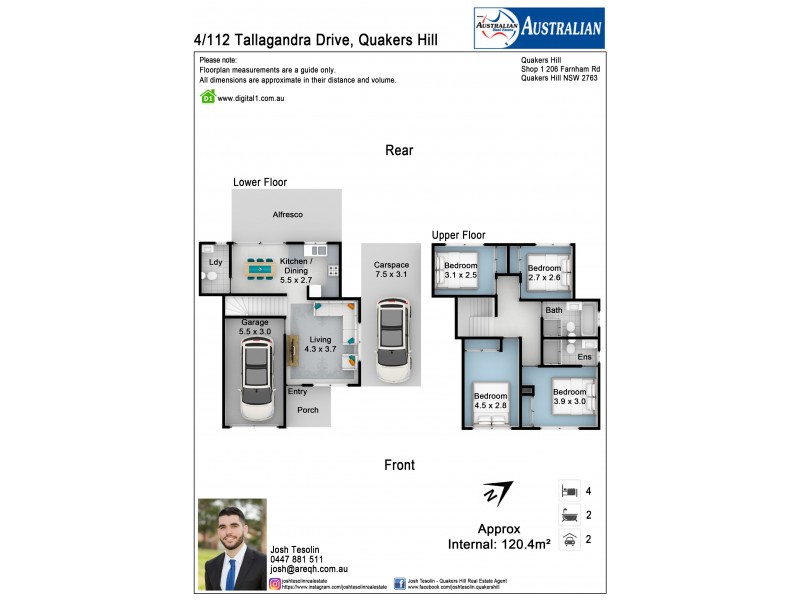 4/112 Tallagandra Drive, Quakers Hill NSW 2763 Floorplan