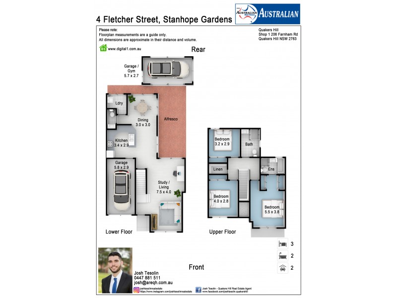 4 Fletcher Street, Stanhope Gardens NSW 2768 Floorplan