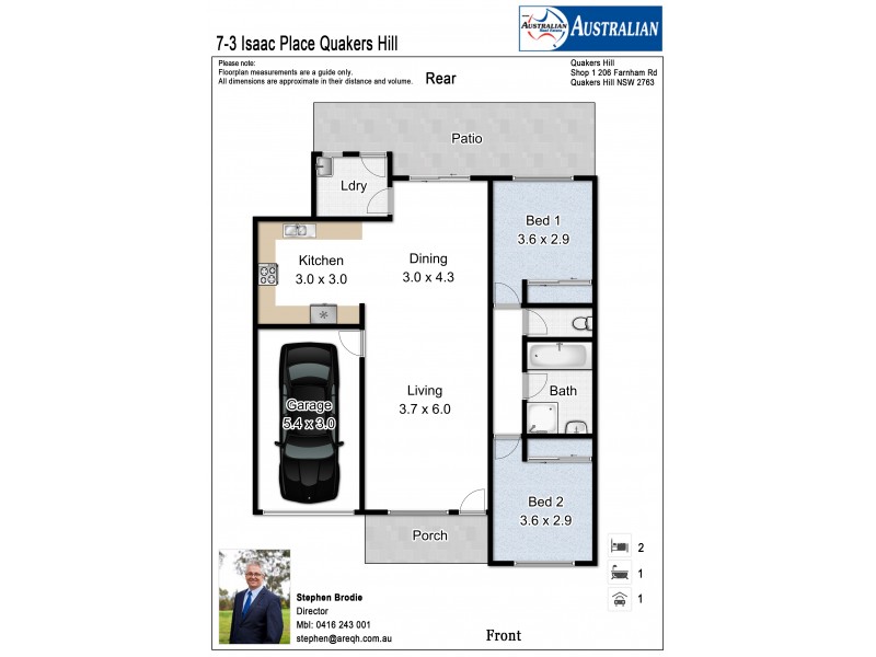 7/3 Isaac Place, Quakers Hill NSW 2763 Floorplan