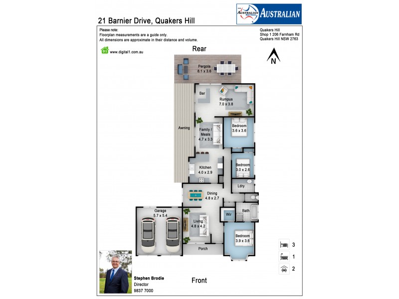 21 Barnier Drive, Quakers Hill NSW 2763 Floorplan