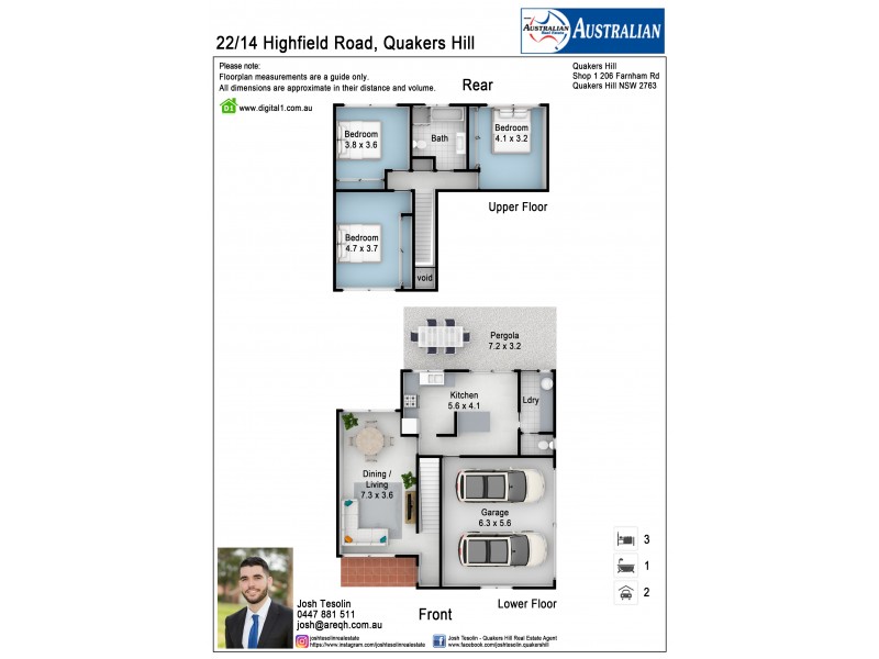 22/14 Highfield Road, Quakers Hill NSW 2763 Floorplan