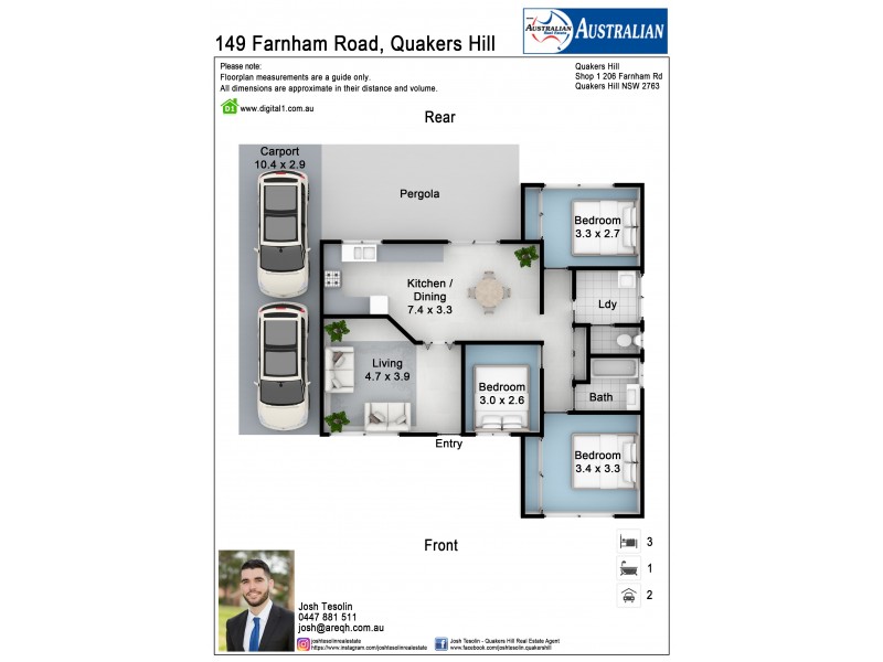 149 Farnham Road, Quakers Hill NSW 2763 Floorplan