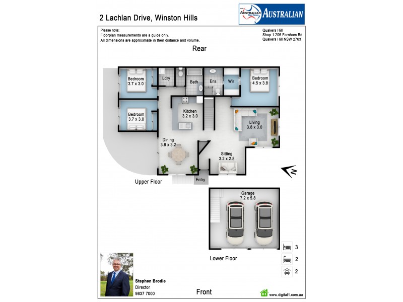 2 Lachlan Drive, Winston Hills NSW 2153 Floorplan