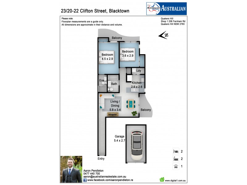 23/20-22 Clifton Street, Blacktown NSW 2148 Floorplan