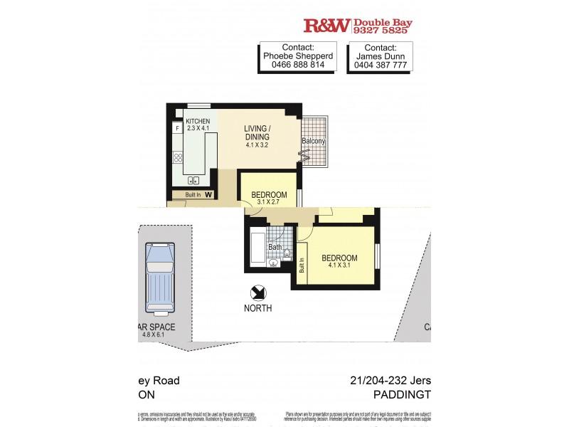21/204-232  Jersey Road, Paddington NSW 2021 Floorplan
