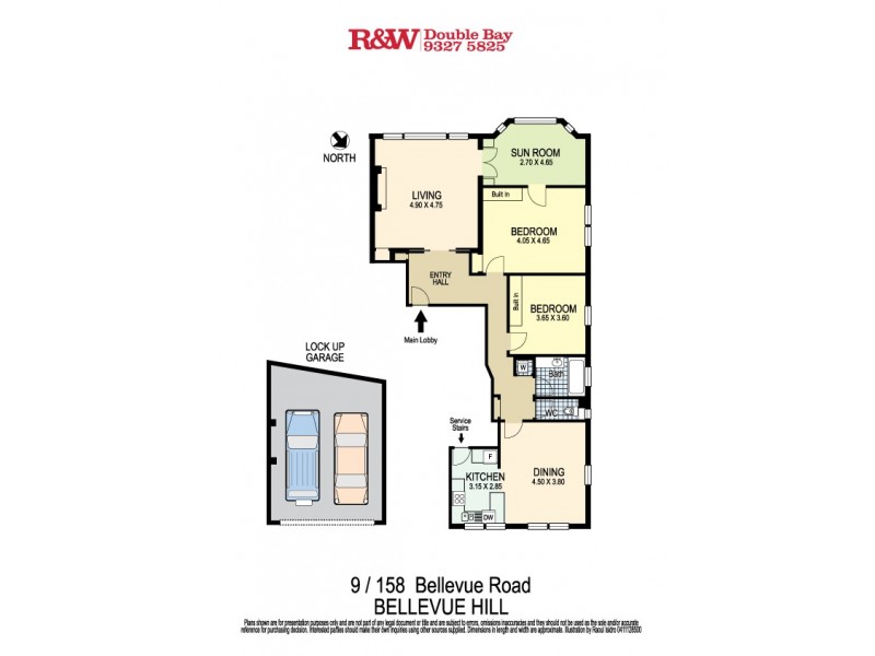 9/158 Bellevue Road, Bellevue Hill NSW 2023 Floorplan