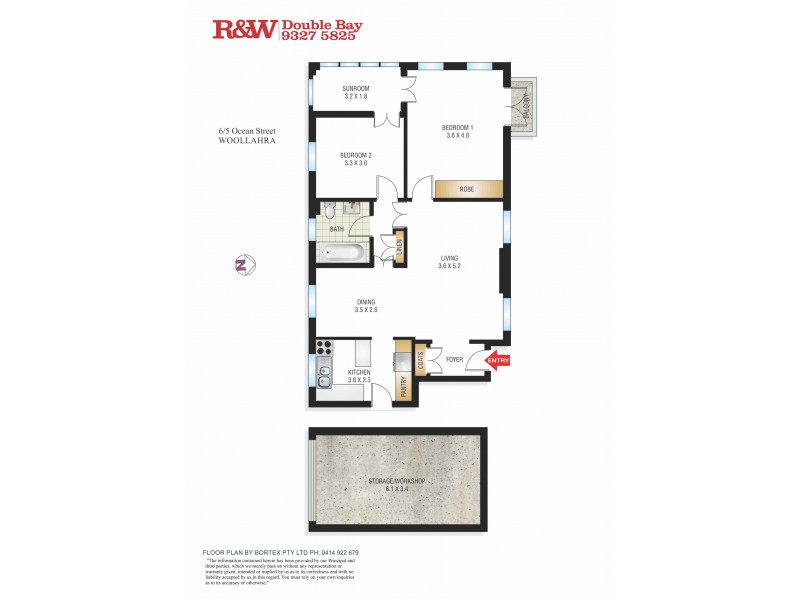 6/5 Ocean Street, Woollahra NSW 2025 Floorplan