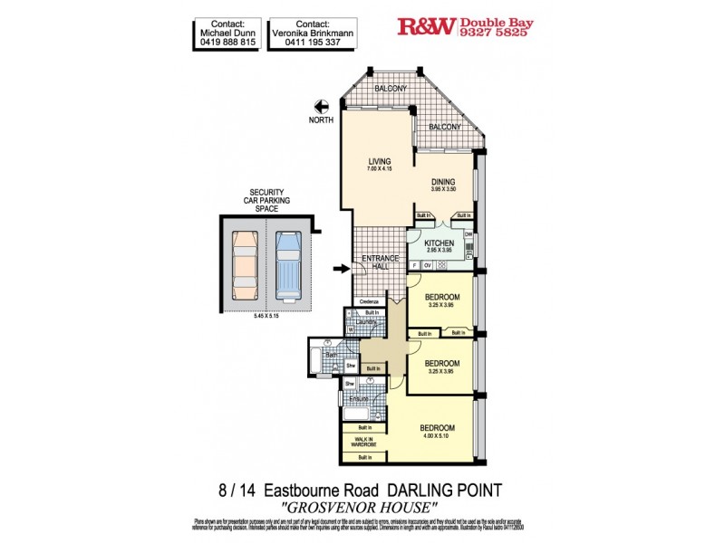 8/14 Eastbourne Road, Darling Point NSW 2027 Floorplan