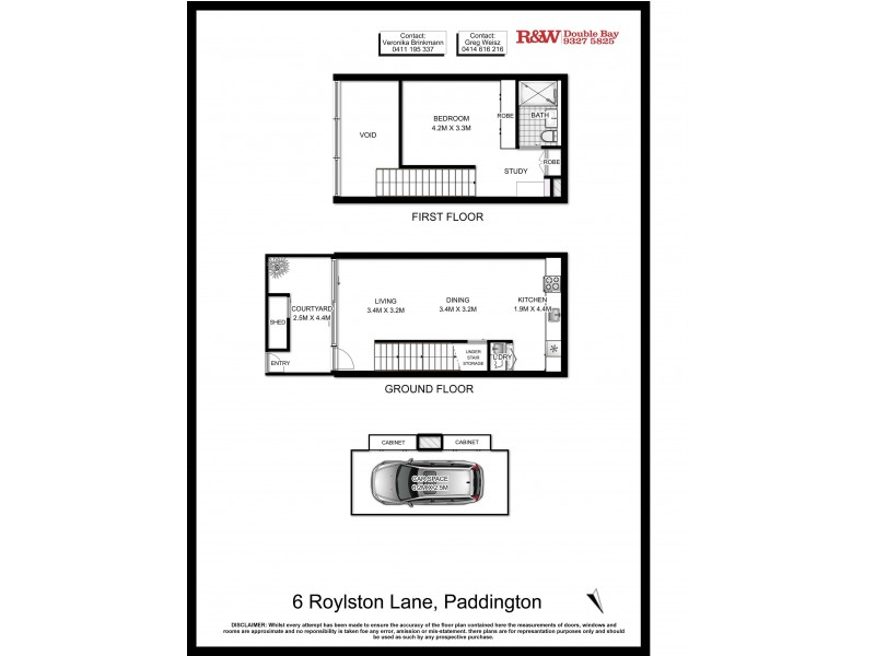 6 Roylston Lane (Access via Hampden St), Paddington NSW 2021 Floorplan