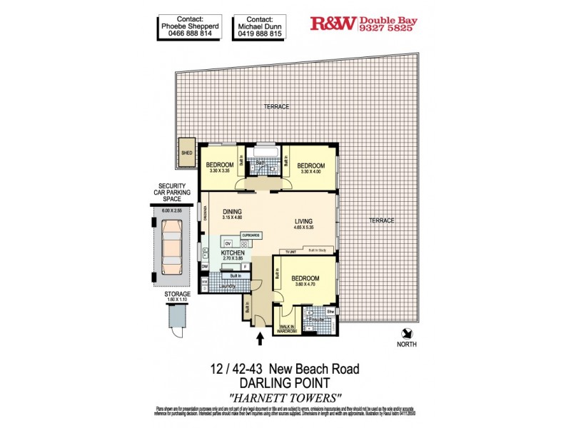 12/42-43 New Beach Road, Darling Point NSW 2027 Floorplan