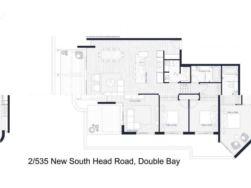 2/535 New South Head Road, Double Bay NSW 2028 Floorplan