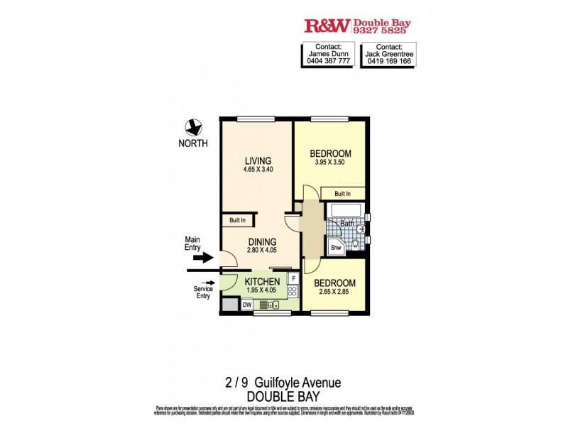 2/9 Guilfoyle Avenue, Double Bay NSW 2028 Floorplan